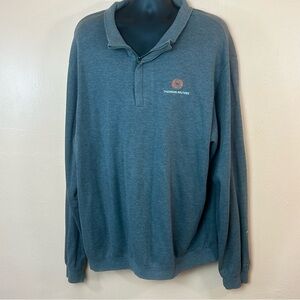 Cutter and Buck Thomson Reuters 100% Supima Cotton Grey ¼ Zip Pullover Men XXXL